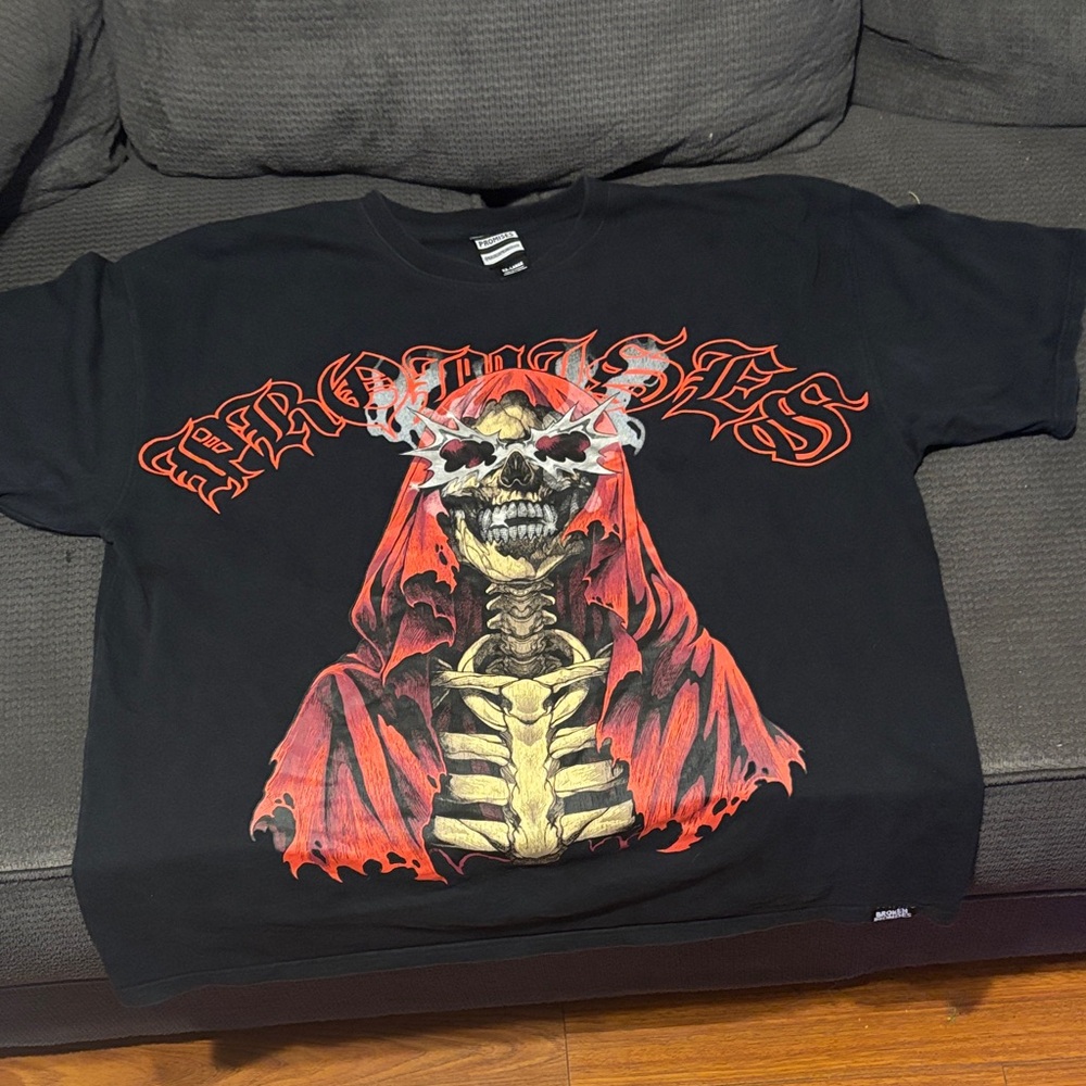 SMOKEN REAPER FOIL TEE BLACK